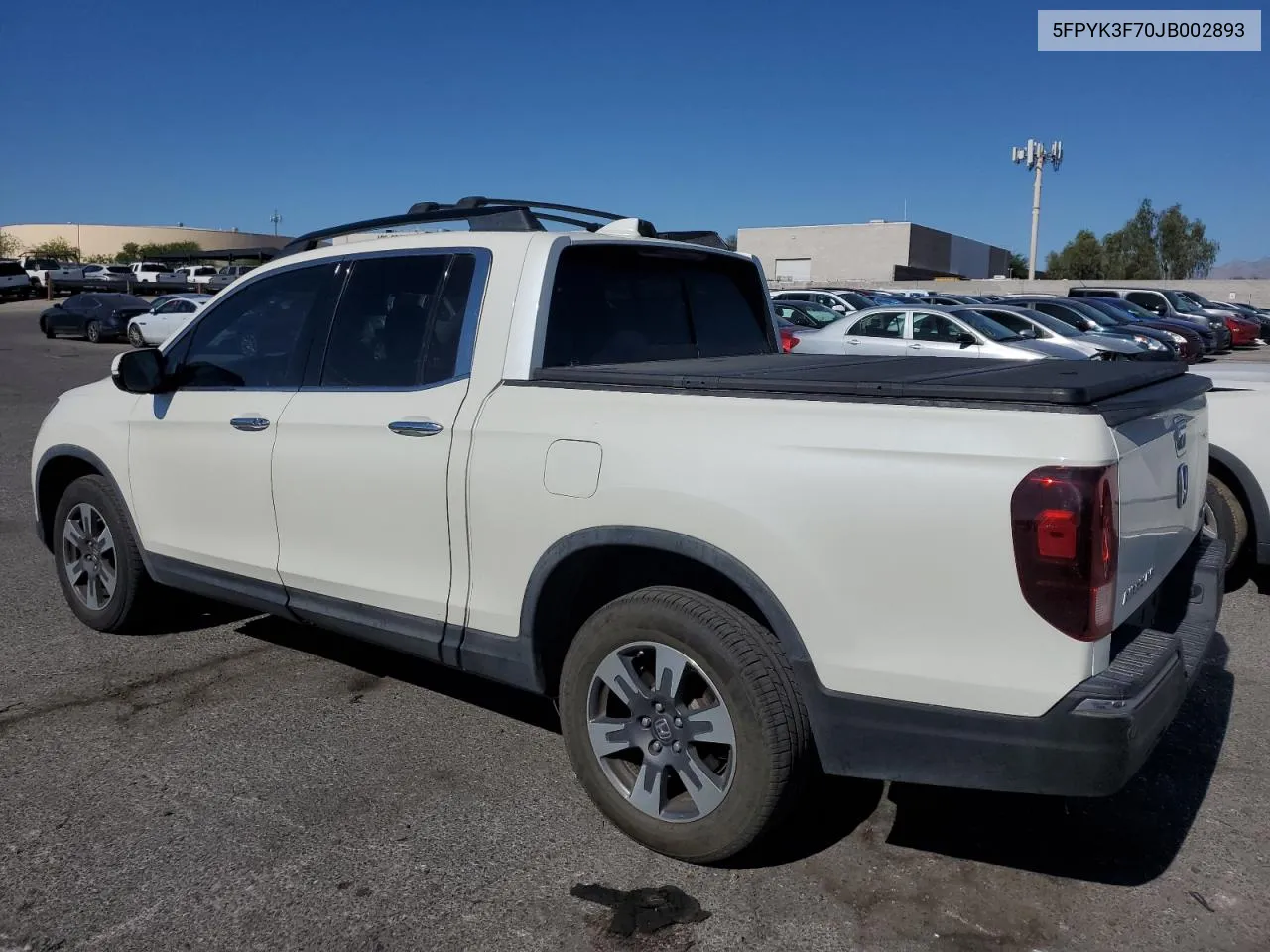 2018 Honda Ridgeline Rtl VIN: 5FPYK3F70JB002893 Lot: 60978894