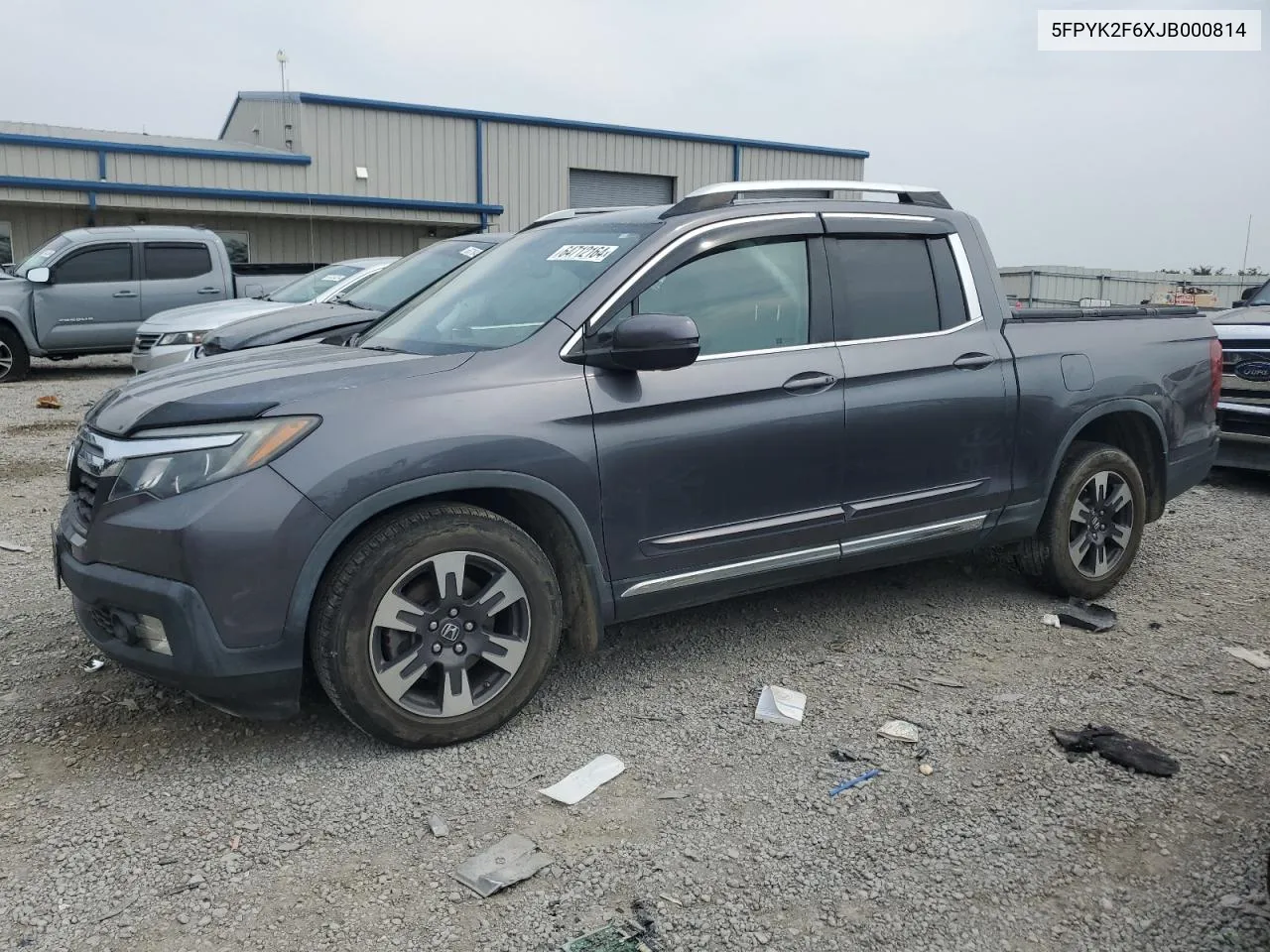 2018 Honda Ridgeline Rtl VIN: 5FPYK2F6XJB000814 Lot: 64712164