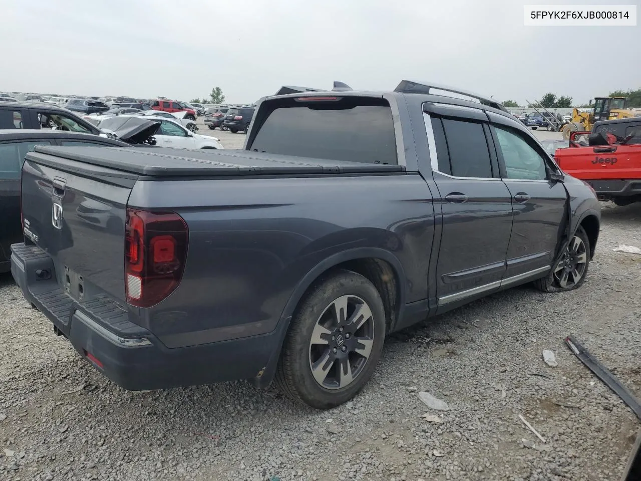 2018 Honda Ridgeline Rtl VIN: 5FPYK2F6XJB000814 Lot: 64712164