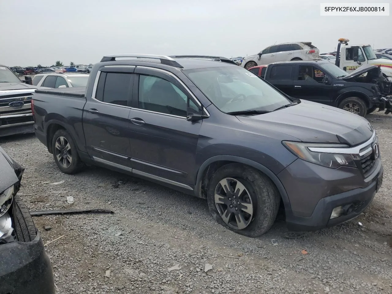 2018 Honda Ridgeline Rtl VIN: 5FPYK2F6XJB000814 Lot: 64712164