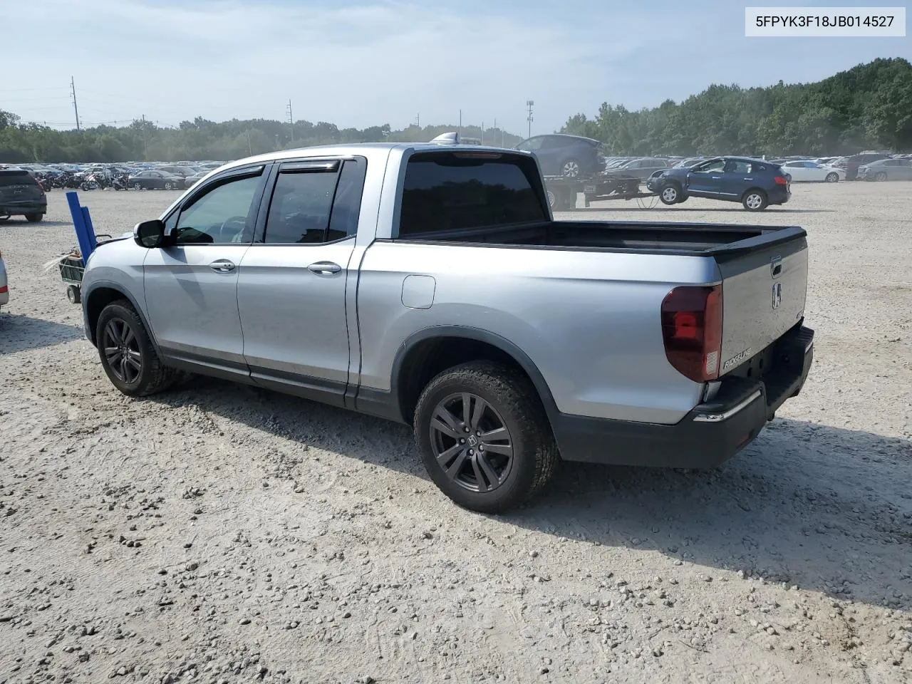 2018 Honda Ridgeline Sport VIN: 5FPYK3F18JB014527 Lot: 68227584