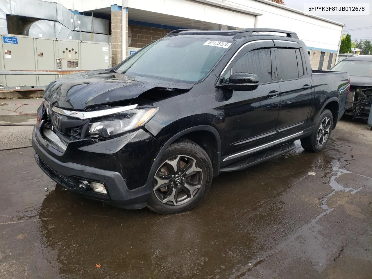 2018 Honda Ridgeline Black Edition VIN: 5FPYK3F81JB012678 Lot: 69133224