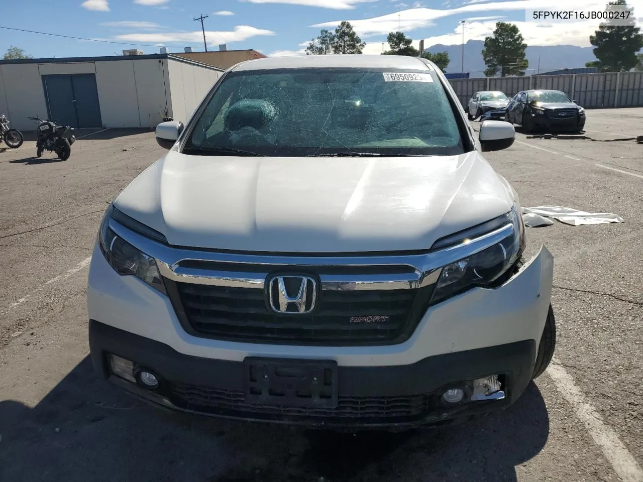 2018 Honda Ridgeline Sport VIN: 5FPYK2F16JB000247 Lot: 69509294