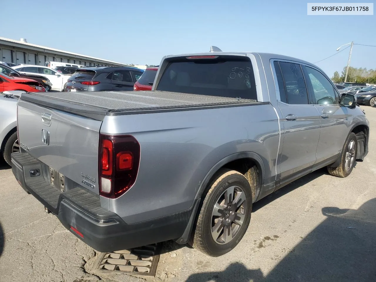 5FPYK3F67JB011758 2018 Honda Ridgeline Rtl