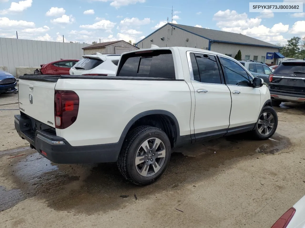 2018 Honda Ridgeline Rtl VIN: 5FPYK3F73JB003682 Lot: 70507384