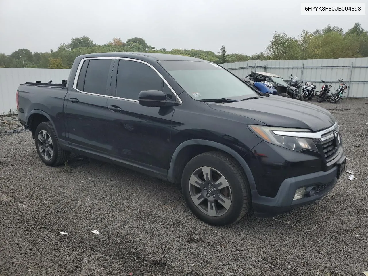 2018 Honda Ridgeline Rtl VIN: 5FPYK3F50JB004593 Lot: 72166174