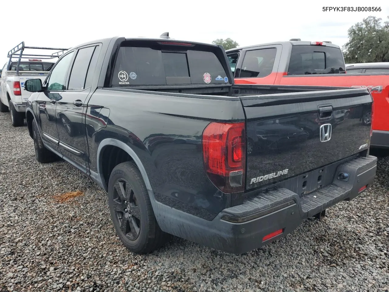 2018 Honda Ridgeline Black Edition VIN: 5FPYK3F83JB008566 Lot: 73847344