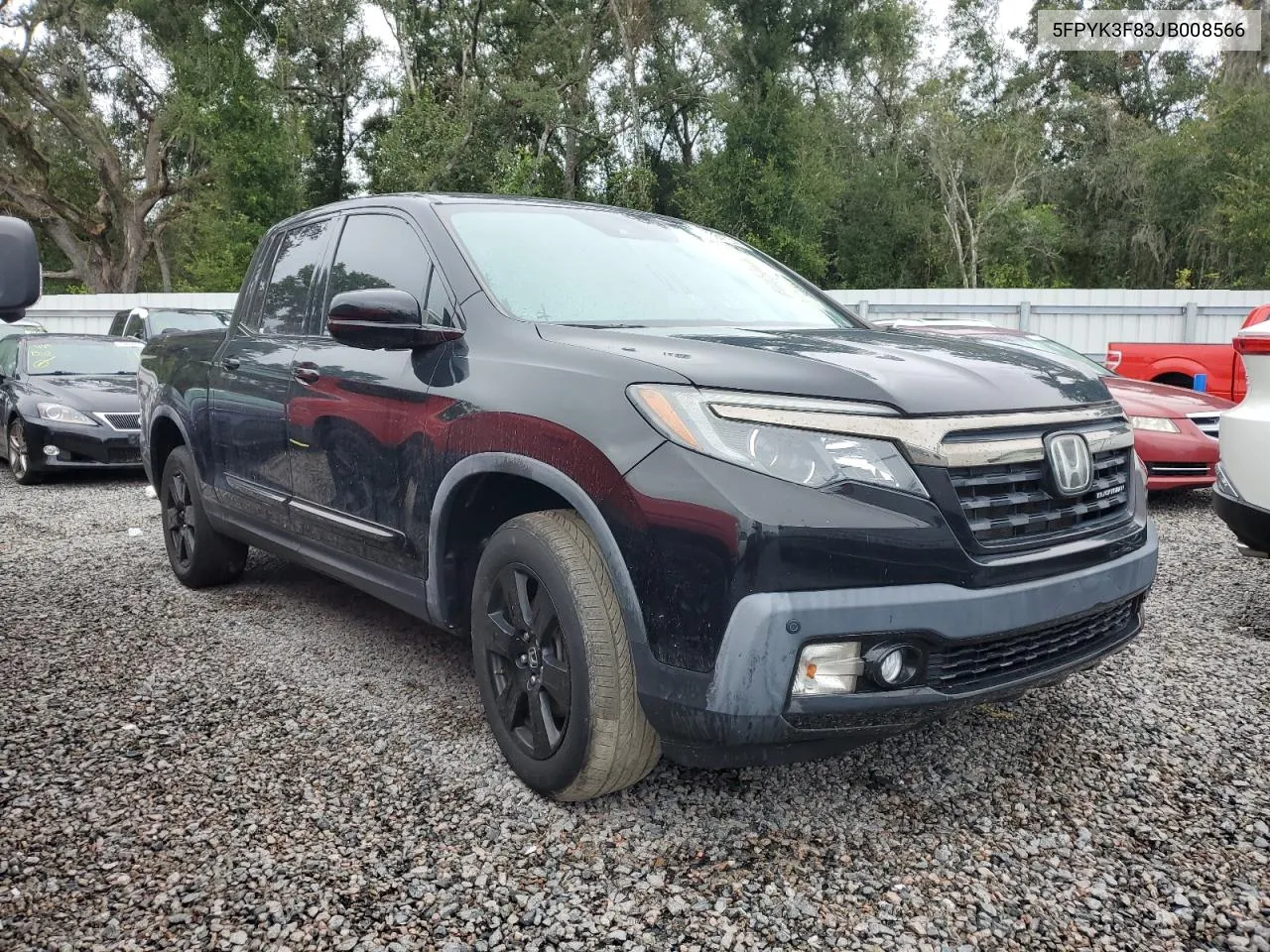 2018 Honda Ridgeline Black Edition VIN: 5FPYK3F83JB008566 Lot: 73847344