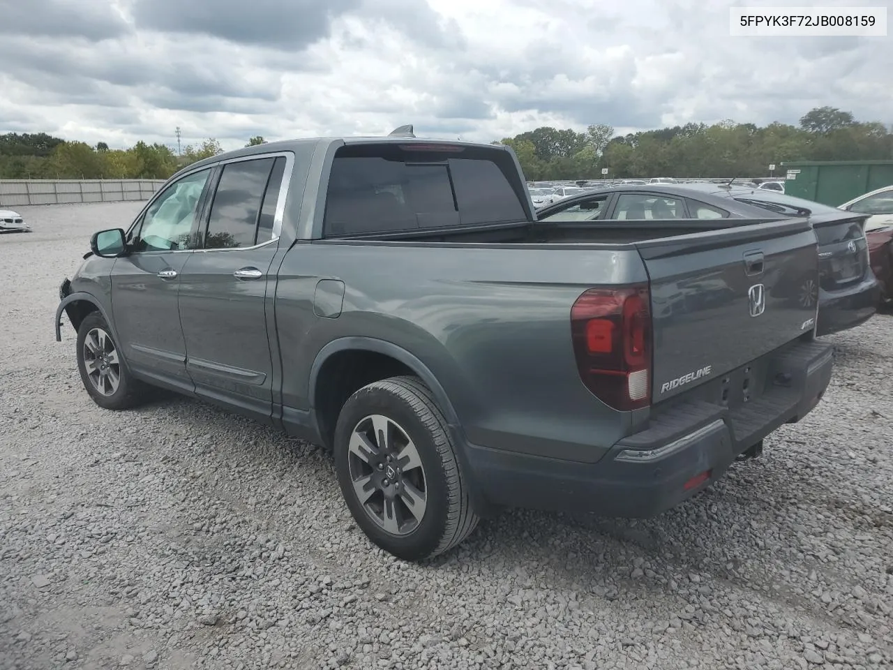 2018 Honda Ridgeline Rtl VIN: 5FPYK3F72JB008159 Lot: 73950314