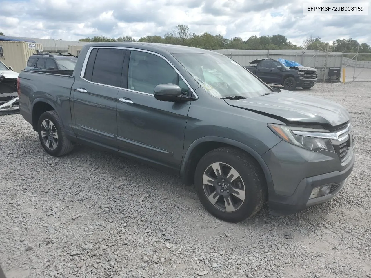 2018 Honda Ridgeline Rtl VIN: 5FPYK3F72JB008159 Lot: 73950314