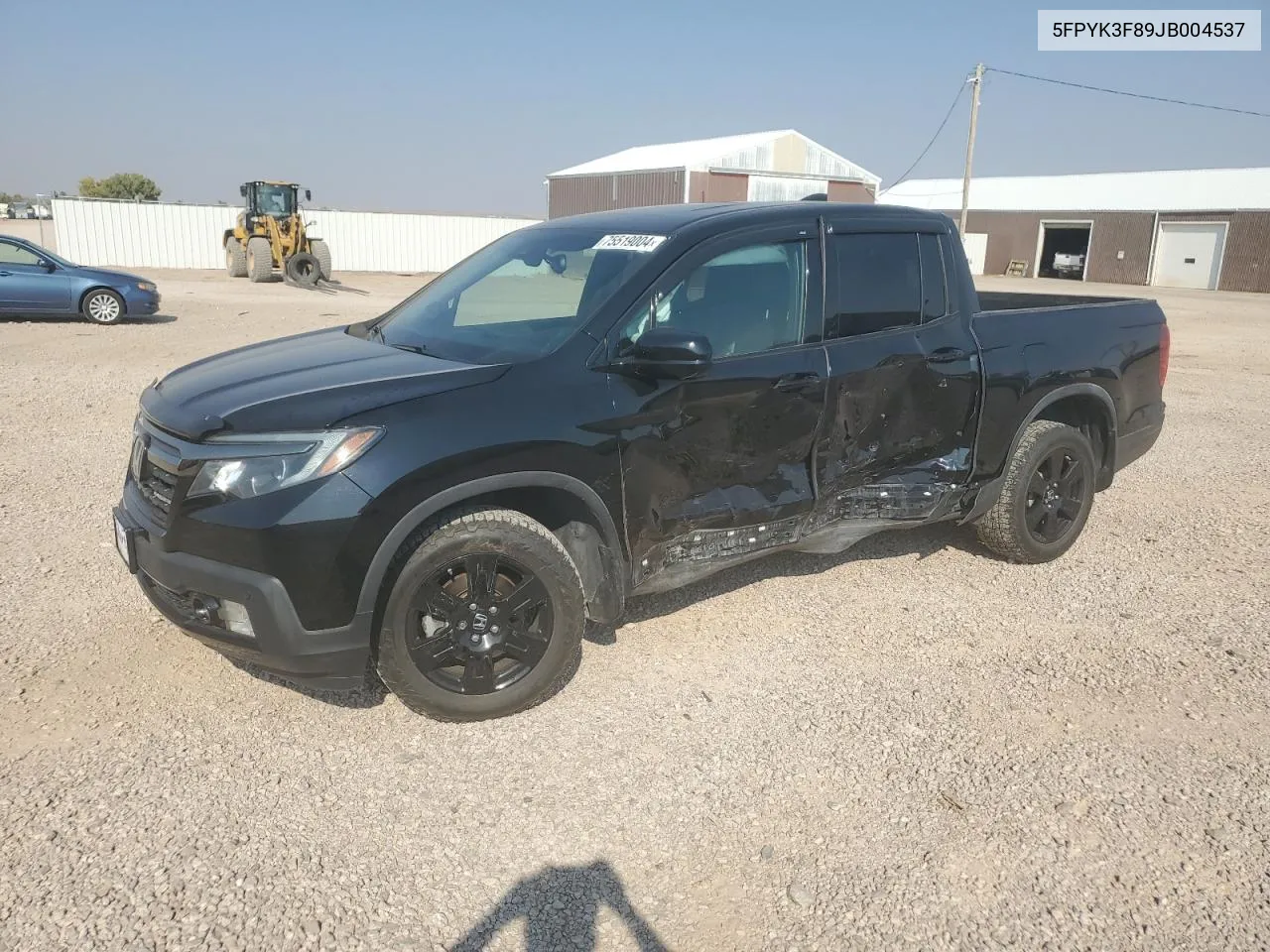 2018 Honda Ridgeline Black Edition VIN: 5FPYK3F89JB004537 Lot: 75519004