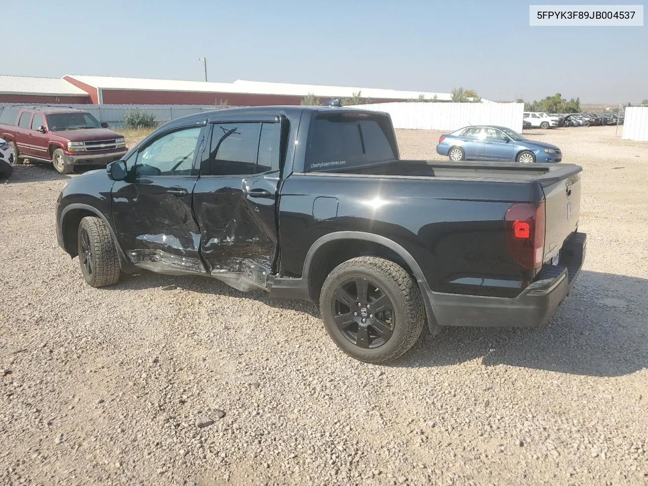 5FPYK3F89JB004537 2018 Honda Ridgeline Black Edition