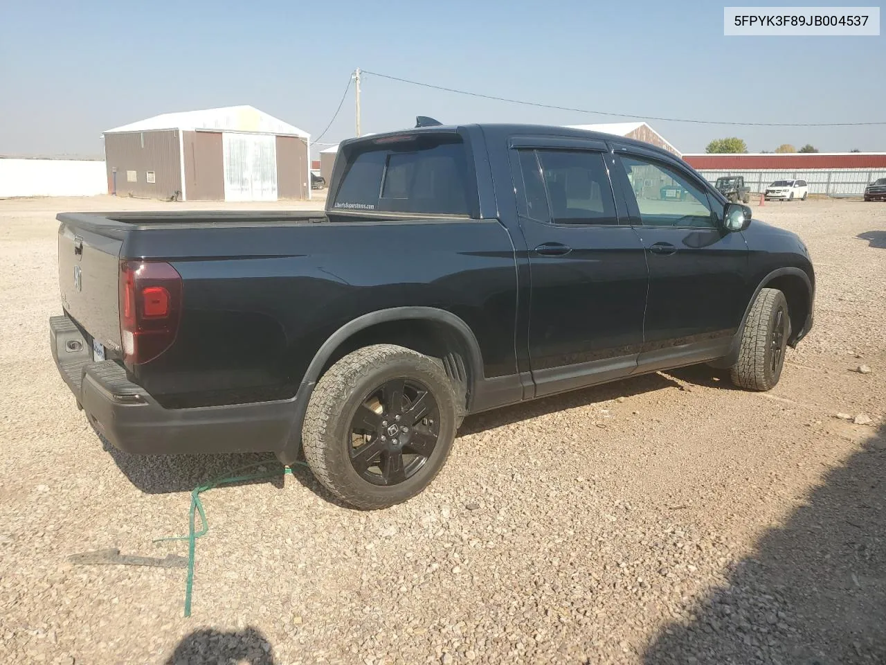 5FPYK3F89JB004537 2018 Honda Ridgeline Black Edition