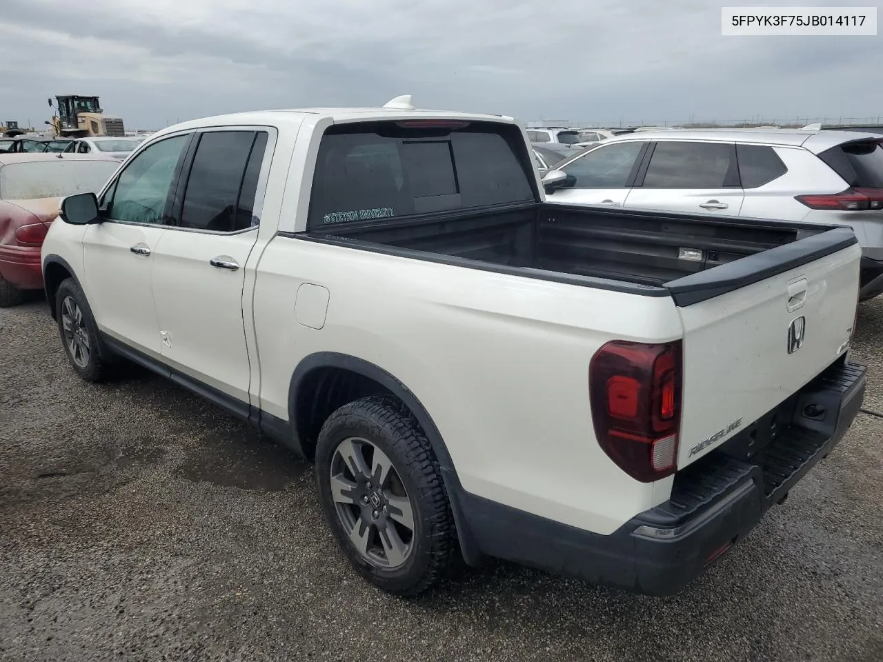 2018 Honda Ridgeline Rtl VIN: 5FPYK3F75JB014117 Lot: 75700674