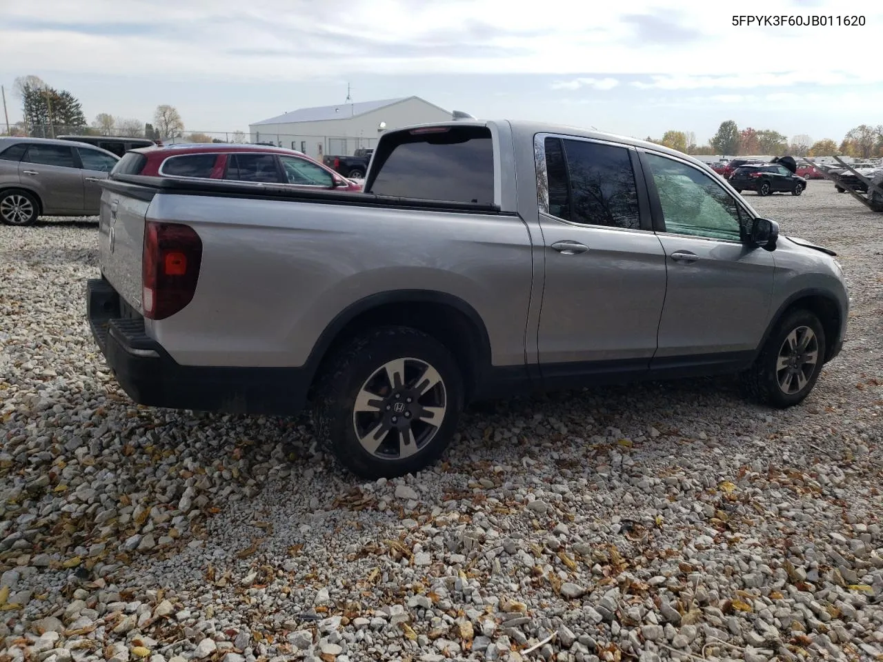 2018 Honda Ridgeline Rtl VIN: 5FPYK3F60JB011620 Lot: 77128654