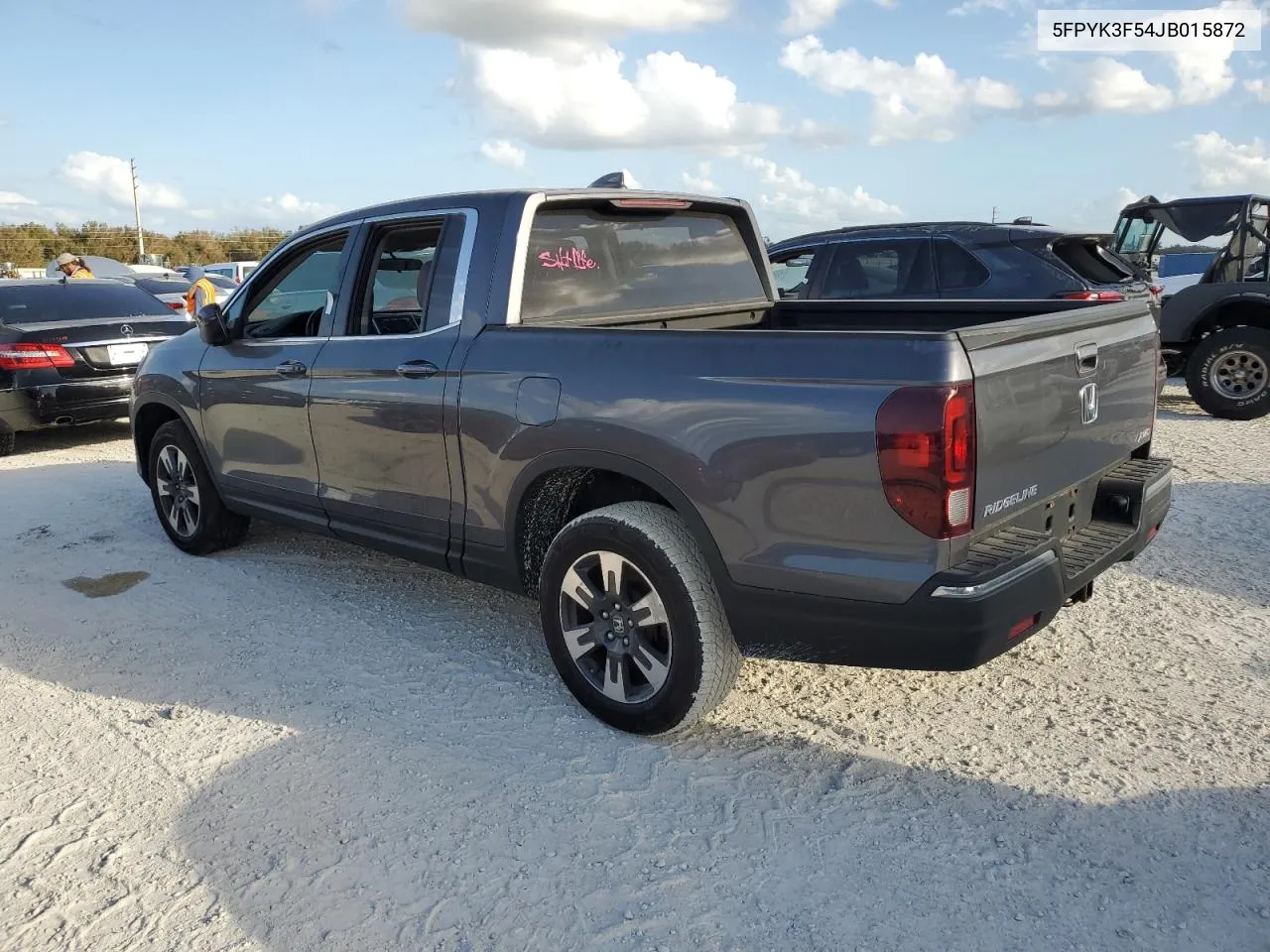 2018 Honda Ridgeline Rtl VIN: 5FPYK3F54JB015872 Lot: 77525614