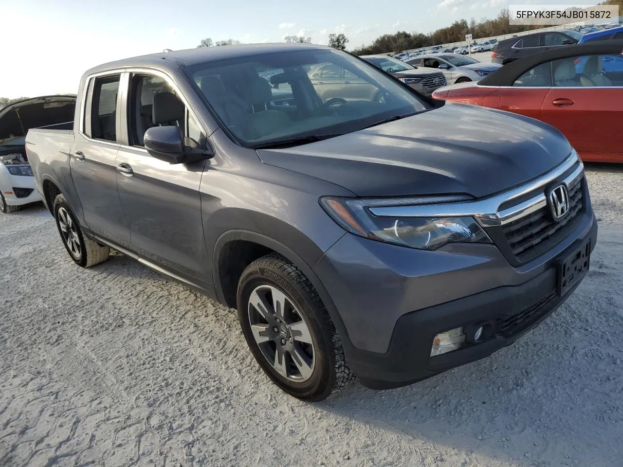 2018 Honda Ridgeline Rtl VIN: 5FPYK3F54JB015872 Lot: 77525614