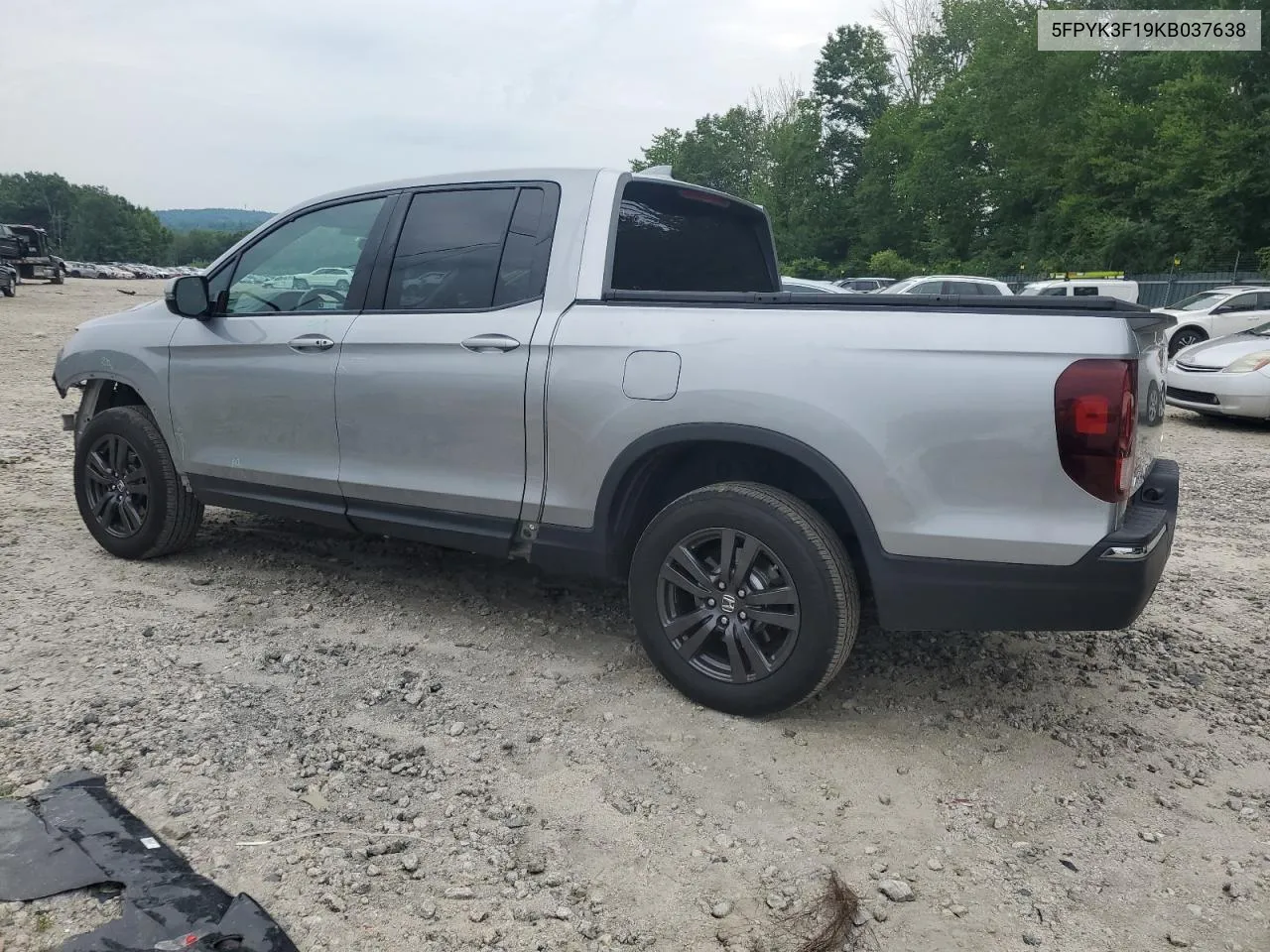 5FPYK3F19KB037638 2019 Honda Ridgeline Sport