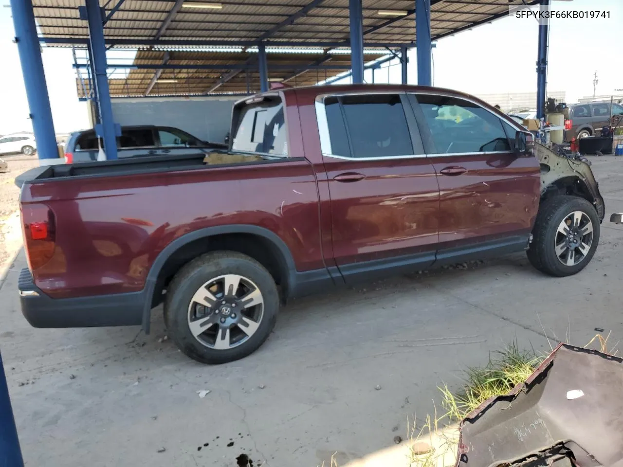 5FPYK3F66KB019741 2019 Honda Ridgeline Rtl