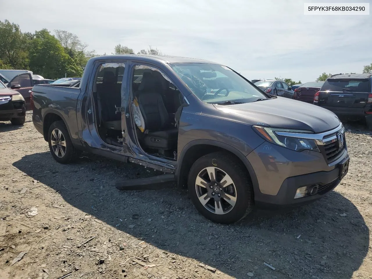 2019 Honda Ridgeline Rtl VIN: 5FPYK3F68KB034290 Lot: 69857804