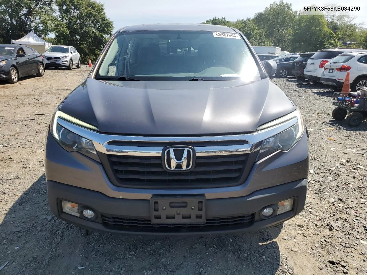 2019 Honda Ridgeline Rtl VIN: 5FPYK3F68KB034290 Lot: 69857804