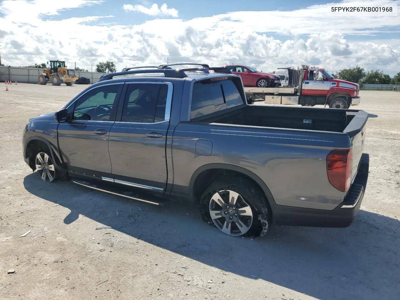 2019 Honda Ridgeline Rtl VIN: 5FPYK2F67KB001968 Lot: 71529254