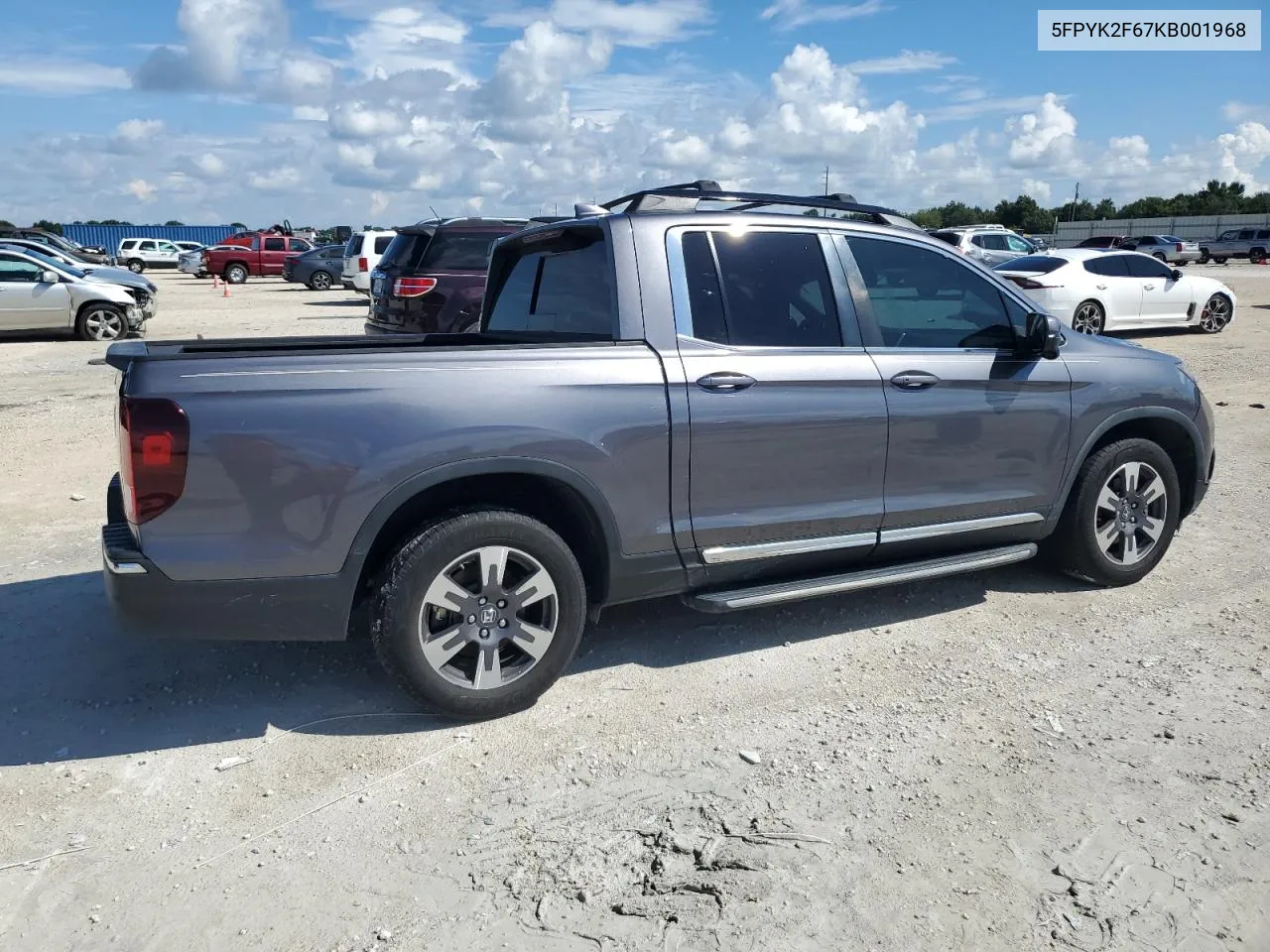 2019 Honda Ridgeline Rtl VIN: 5FPYK2F67KB001968 Lot: 71529254