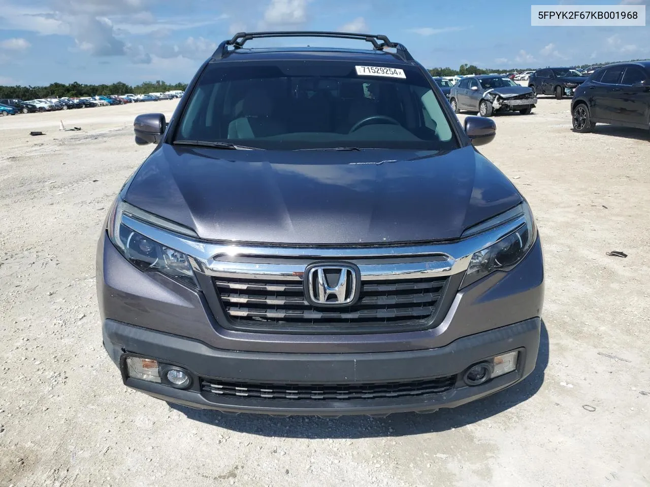 5FPYK2F67KB001968 2019 Honda Ridgeline Rtl