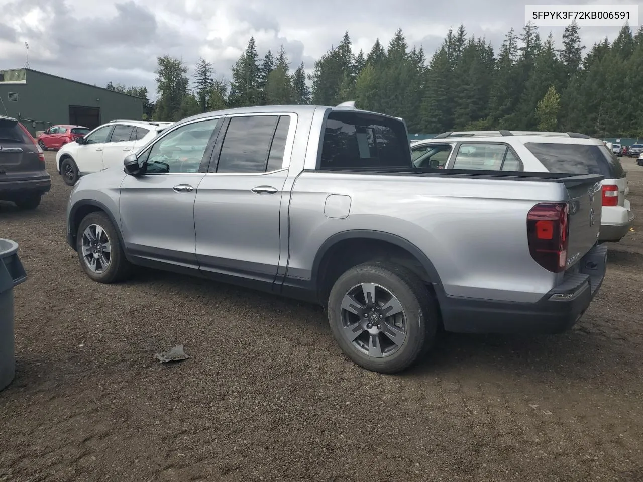 2019 Honda Ridgeline Rtl VIN: 5FPYK3F72KB006591 Lot: 71610404