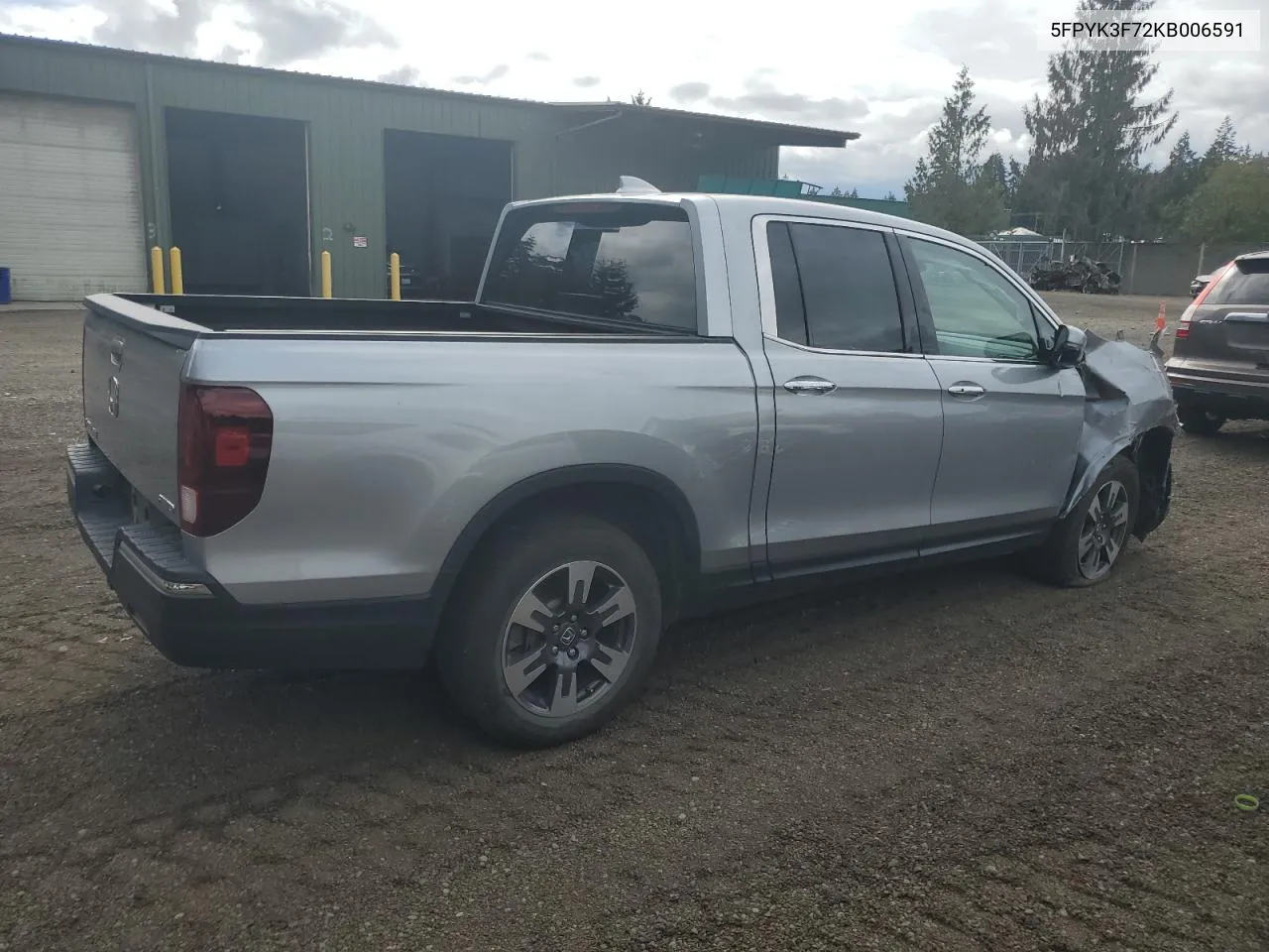 2019 Honda Ridgeline Rtl VIN: 5FPYK3F72KB006591 Lot: 71610404