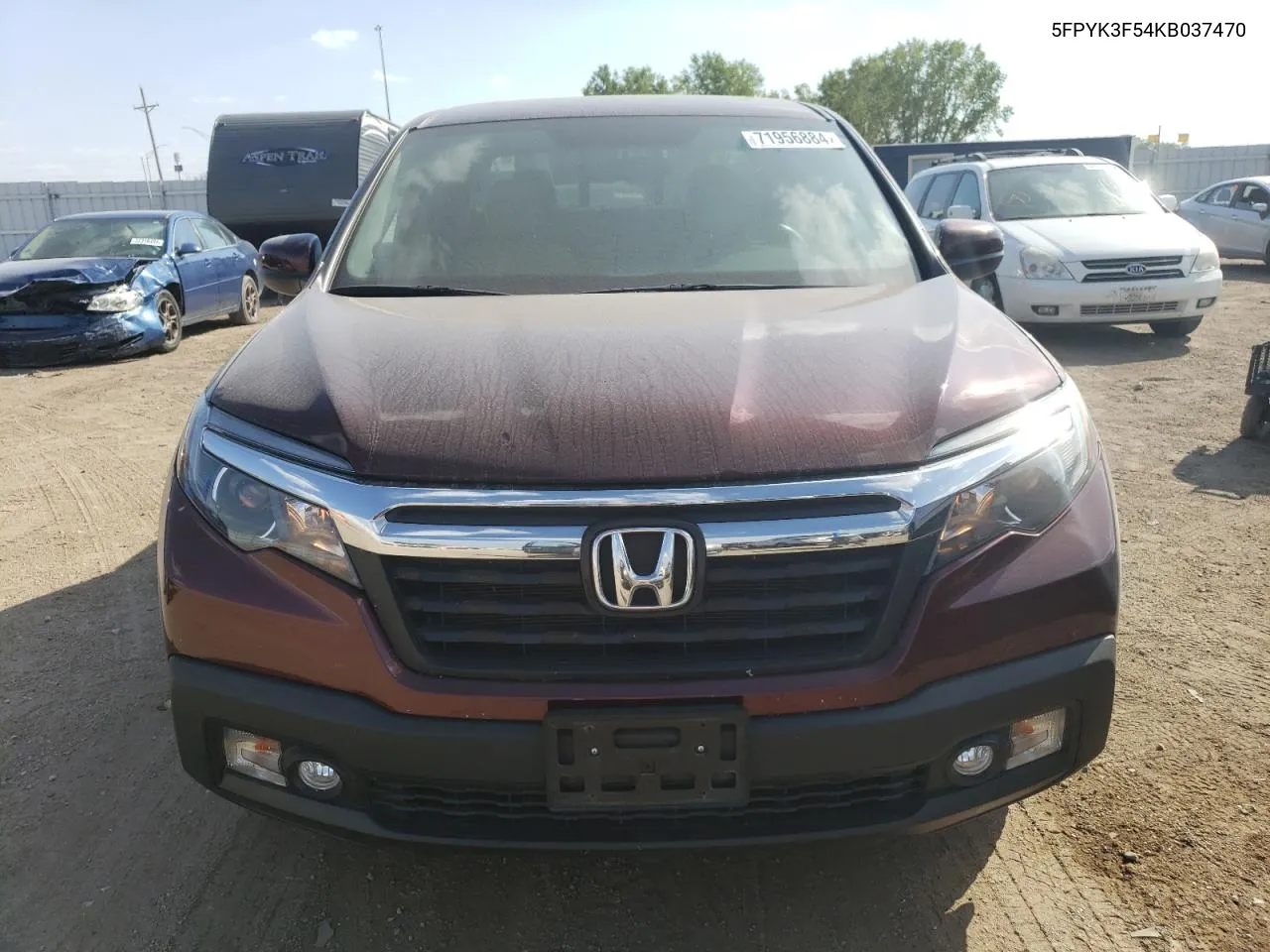 2019 Honda Ridgeline Rtl VIN: 5FPYK3F54KB037470 Lot: 71956884