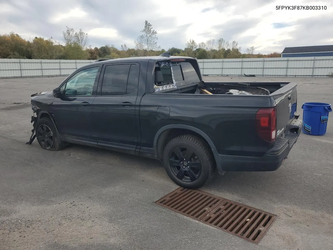 2019 Honda Ridgeline Black Edition VIN: 5FPYK3F87KB003310 Lot: 72900764