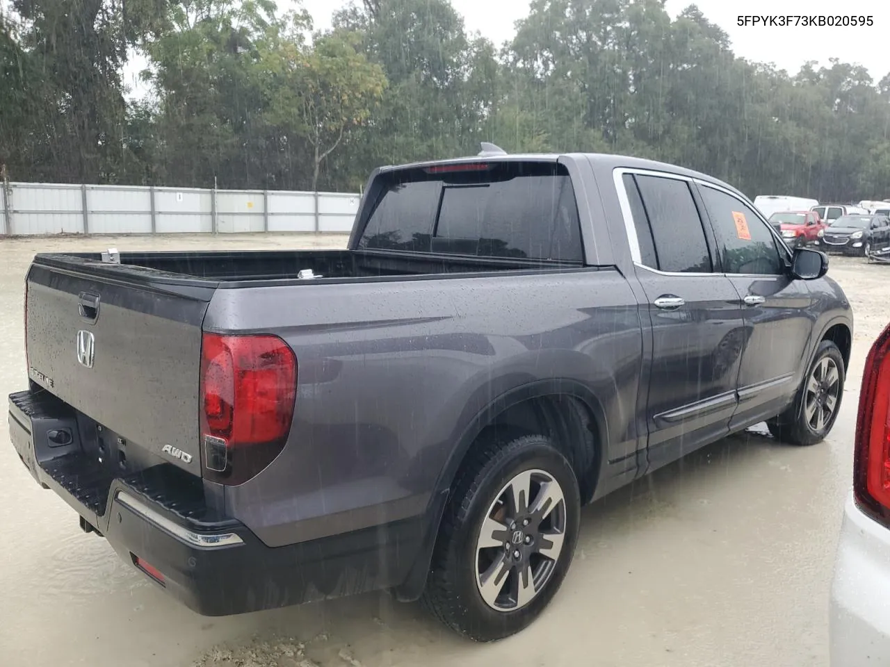 2019 Honda Ridgeline Rtl VIN: 5FPYK3F73KB020595 Lot: 74337364