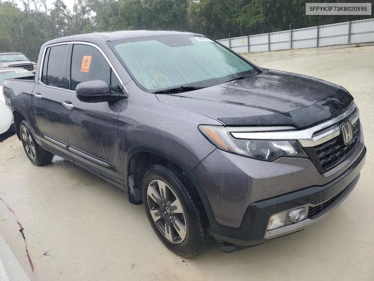 2019 Honda Ridgeline Rtl VIN: 5FPYK3F73KB020595 Lot: 74337364