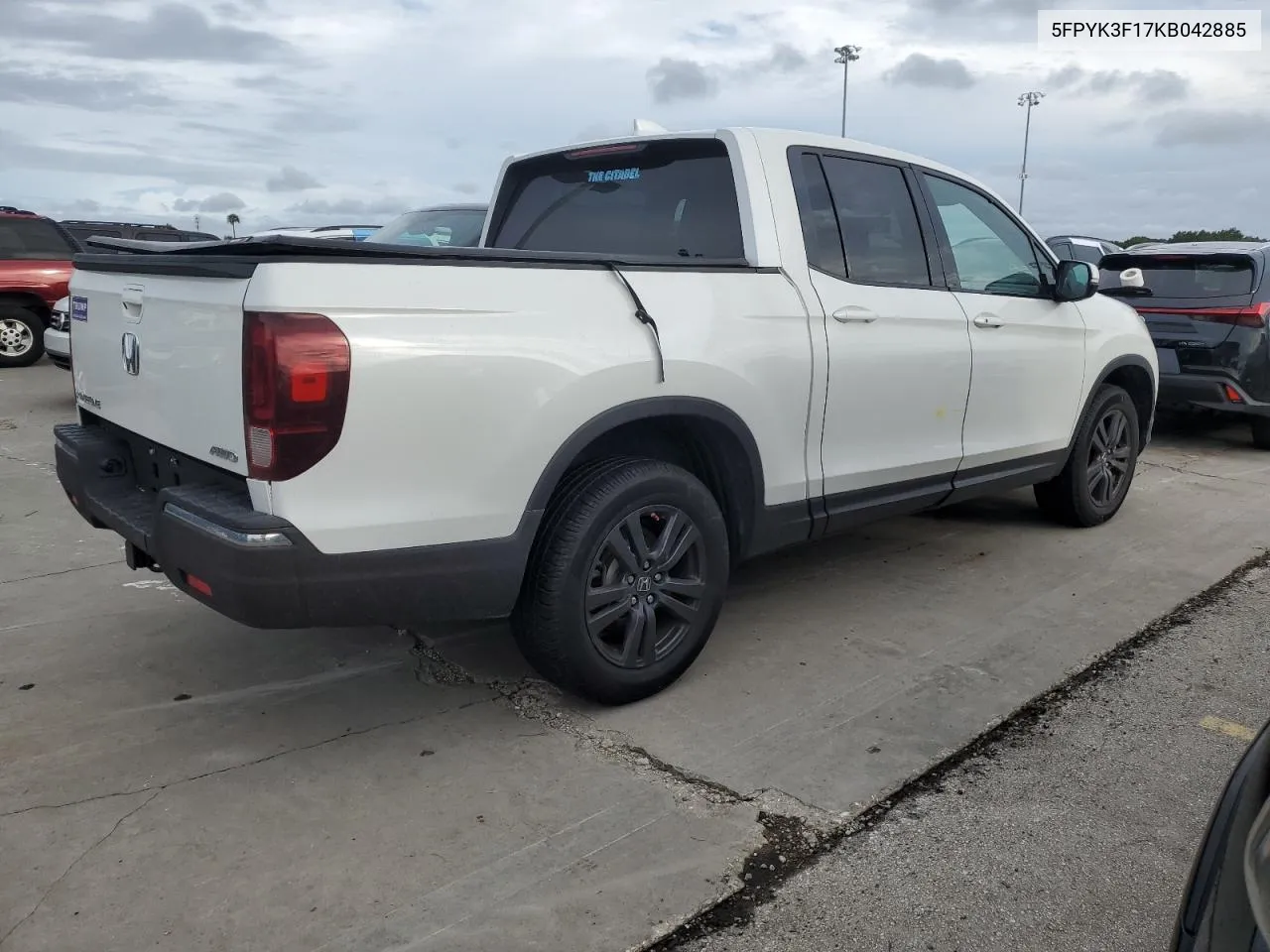 2019 Honda Ridgeline Sport VIN: 5FPYK3F17KB042885 Lot: 74381244