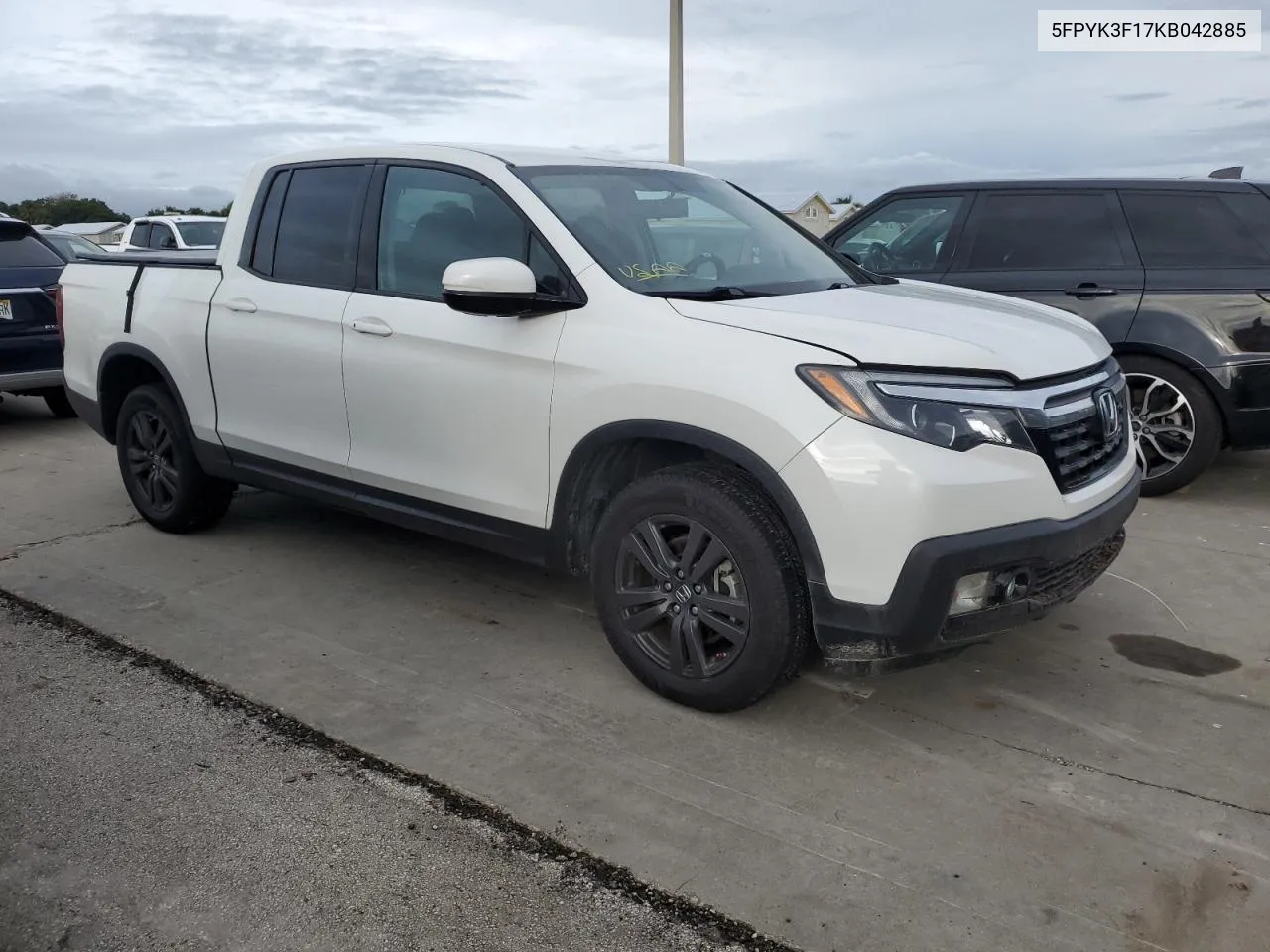 2019 Honda Ridgeline Sport VIN: 5FPYK3F17KB042885 Lot: 74381244