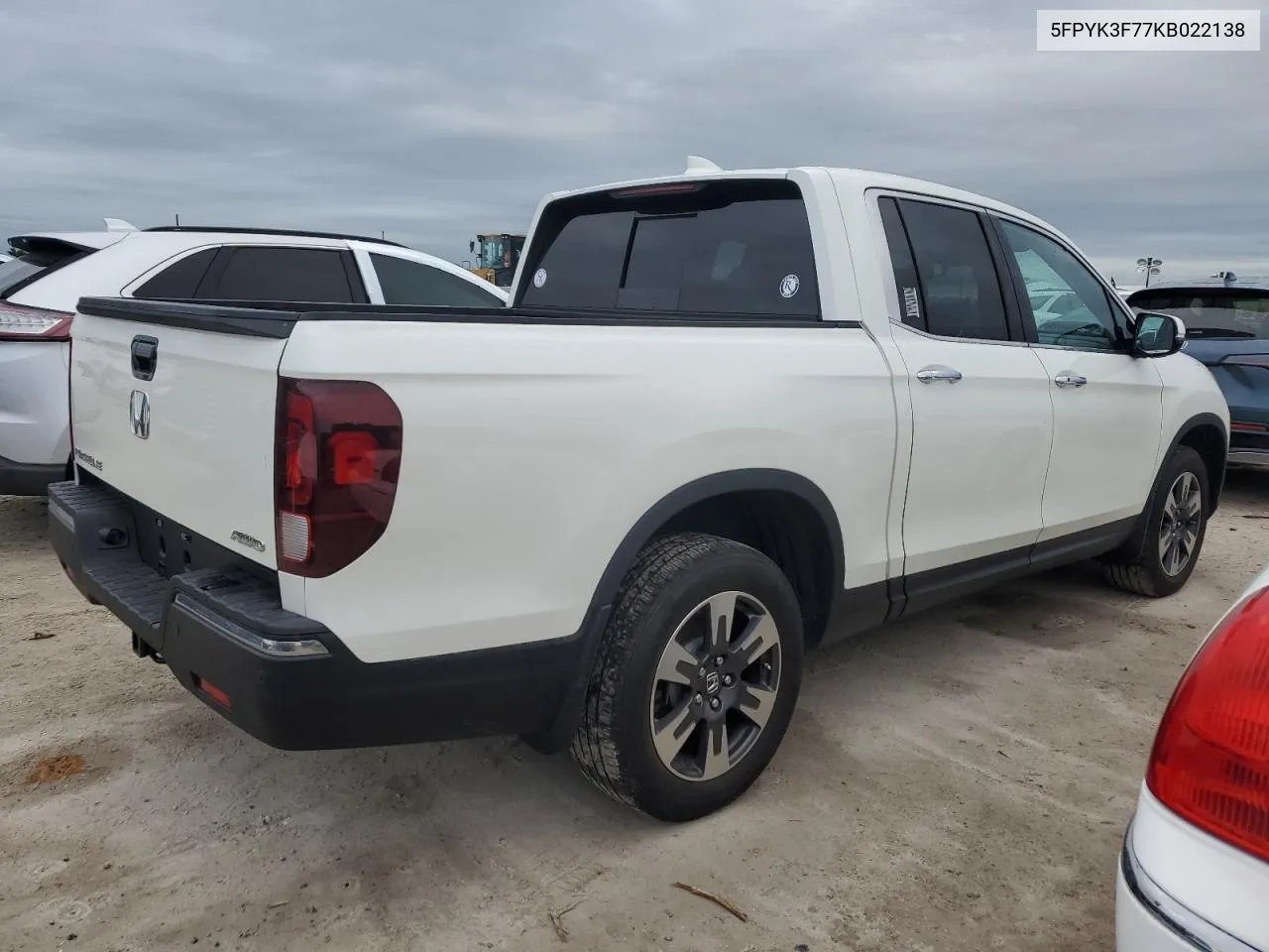 2019 Honda Ridgeline Rtl VIN: 5FPYK3F77KB022138 Lot: 75171494