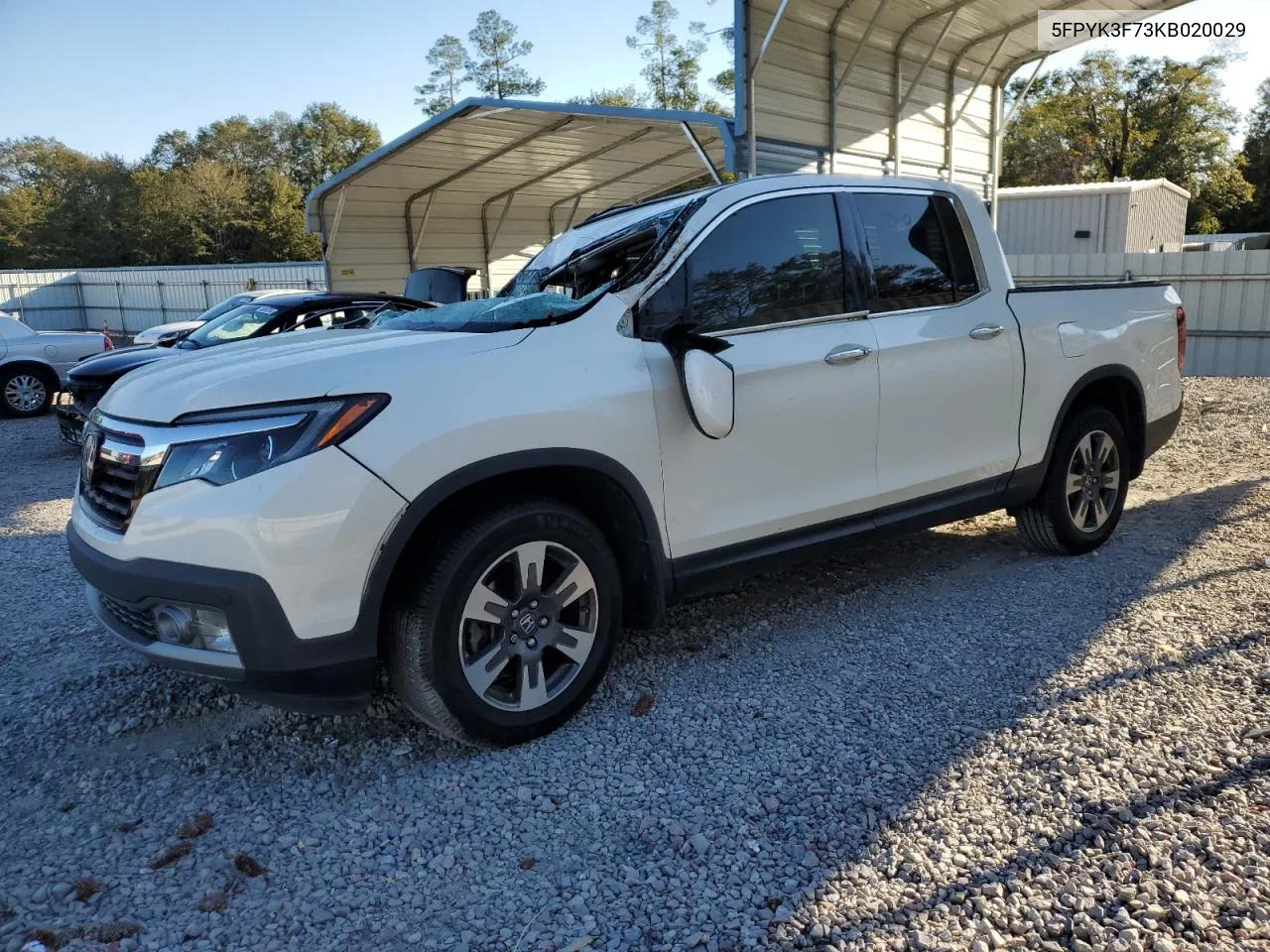 2019 Honda Ridgeline Rtl VIN: 5FPYK3F73KB020029 Lot: 75388684