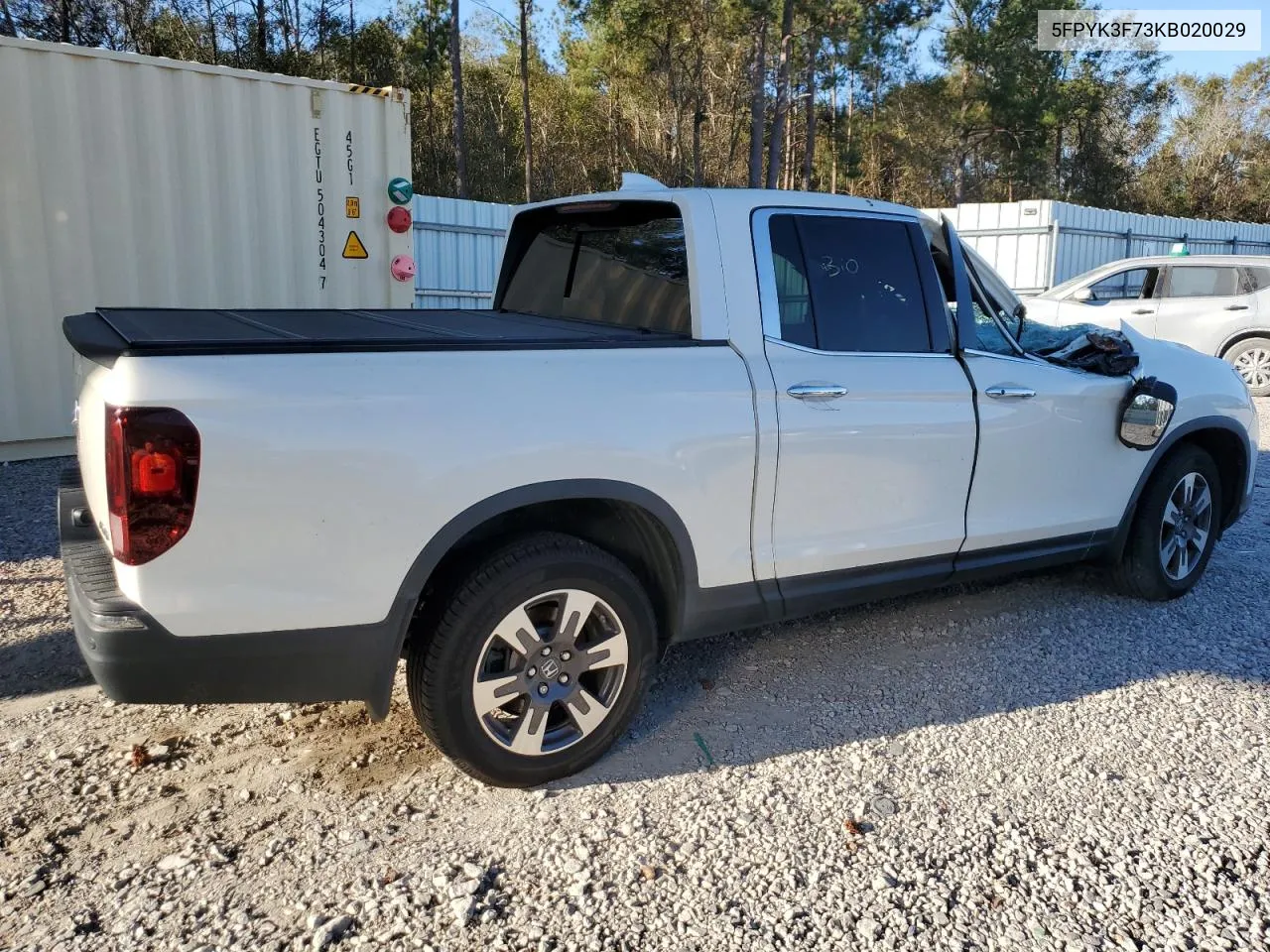 2019 Honda Ridgeline Rtl VIN: 5FPYK3F73KB020029 Lot: 75388684