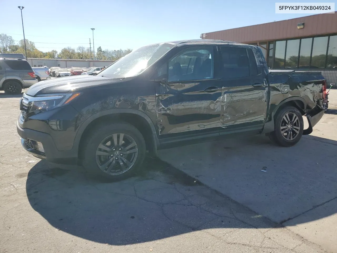 2019 Honda Ridgeline Sport VIN: 5FPYK3F12KB049324 Lot: 75635104