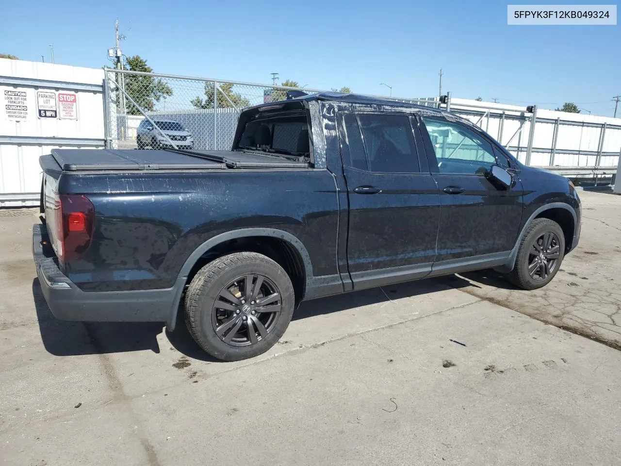 2019 Honda Ridgeline Sport VIN: 5FPYK3F12KB049324 Lot: 75635104