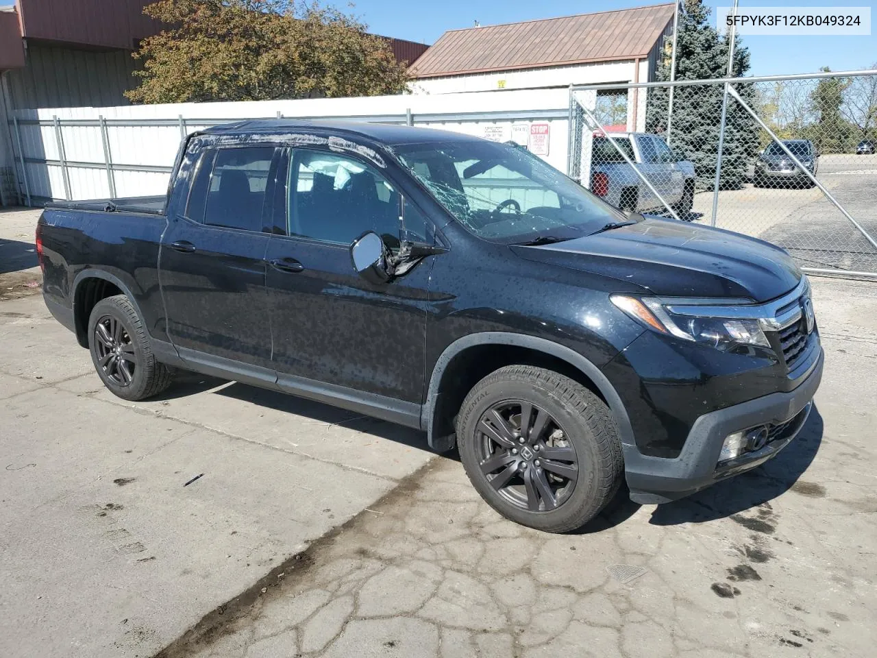 2019 Honda Ridgeline Sport VIN: 5FPYK3F12KB049324 Lot: 75635104