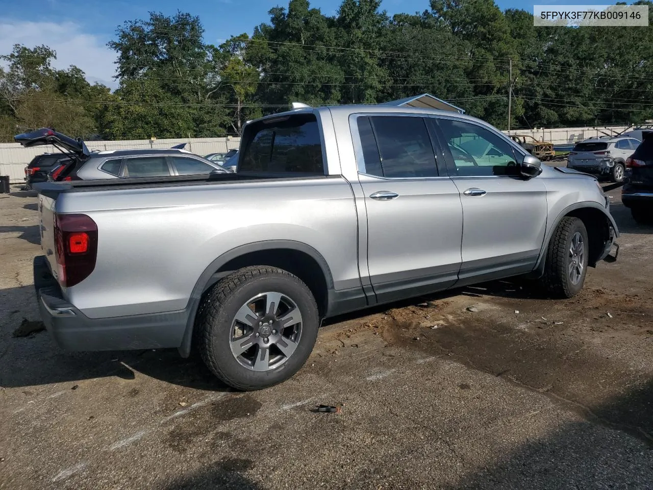 2019 Honda Ridgeline Rtl VIN: 5FPYK3F77KB009146 Lot: 76265884