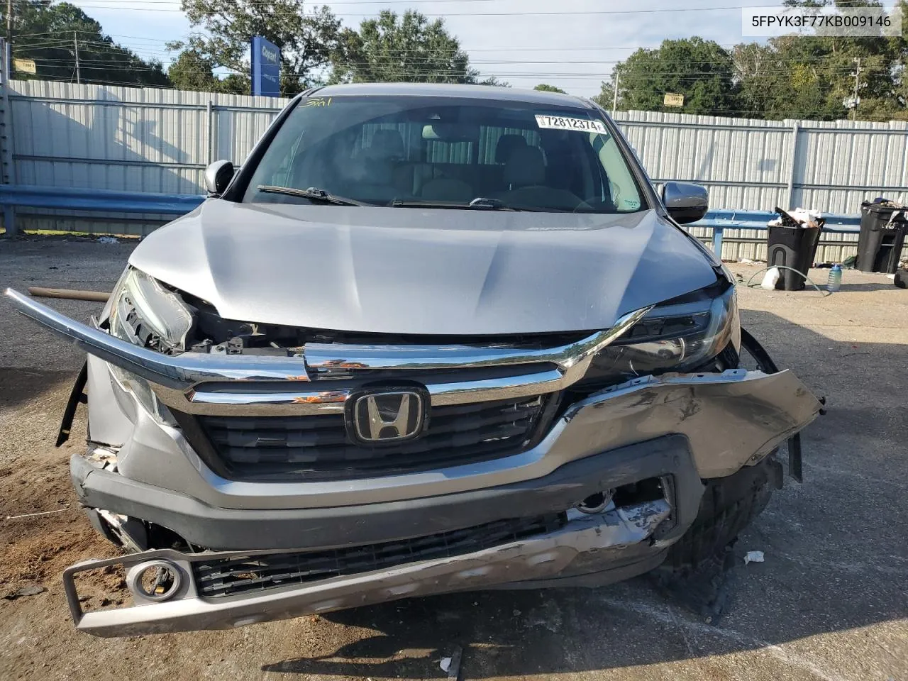 5FPYK3F77KB009146 2019 Honda Ridgeline Rtl