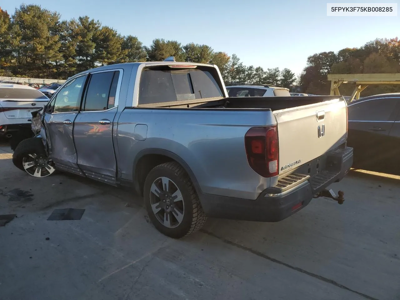 5FPYK3F75KB008285 2019 Honda Ridgeline Rtl