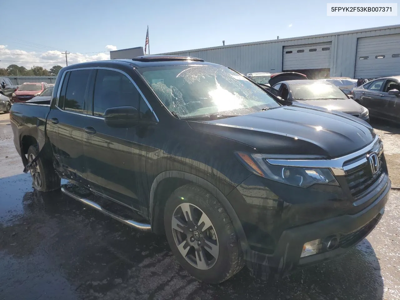 2019 Honda Ridgeline Rtl VIN: 5FPYK2F53KB007371 Lot: 77227034