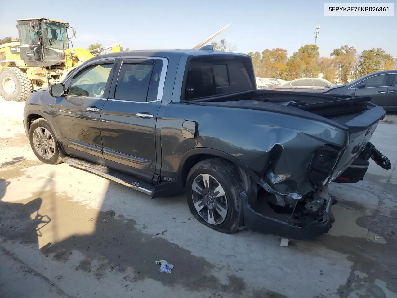 2019 Honda Ridgeline Rtl VIN: 5FPYK3F76KB026861 Lot: 77315534