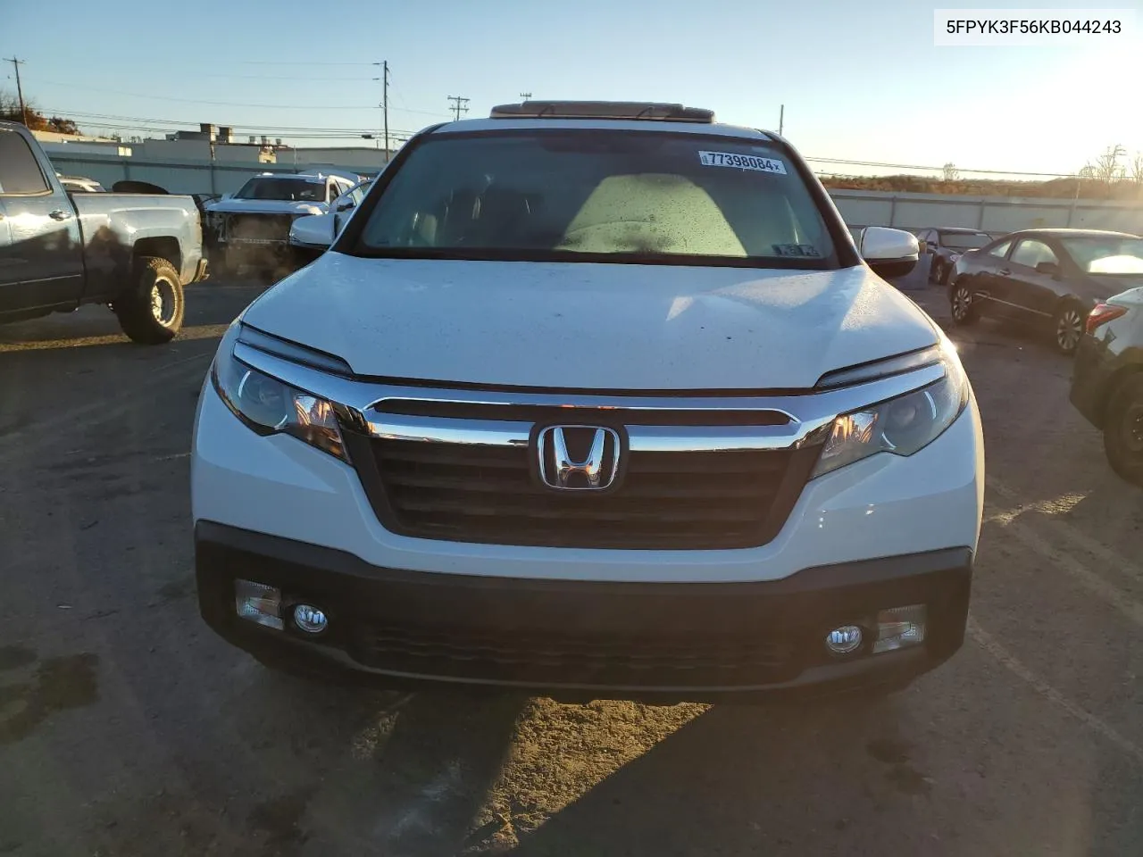 2019 Honda Ridgeline Rtl VIN: 5FPYK3F56KB044243 Lot: 77398084