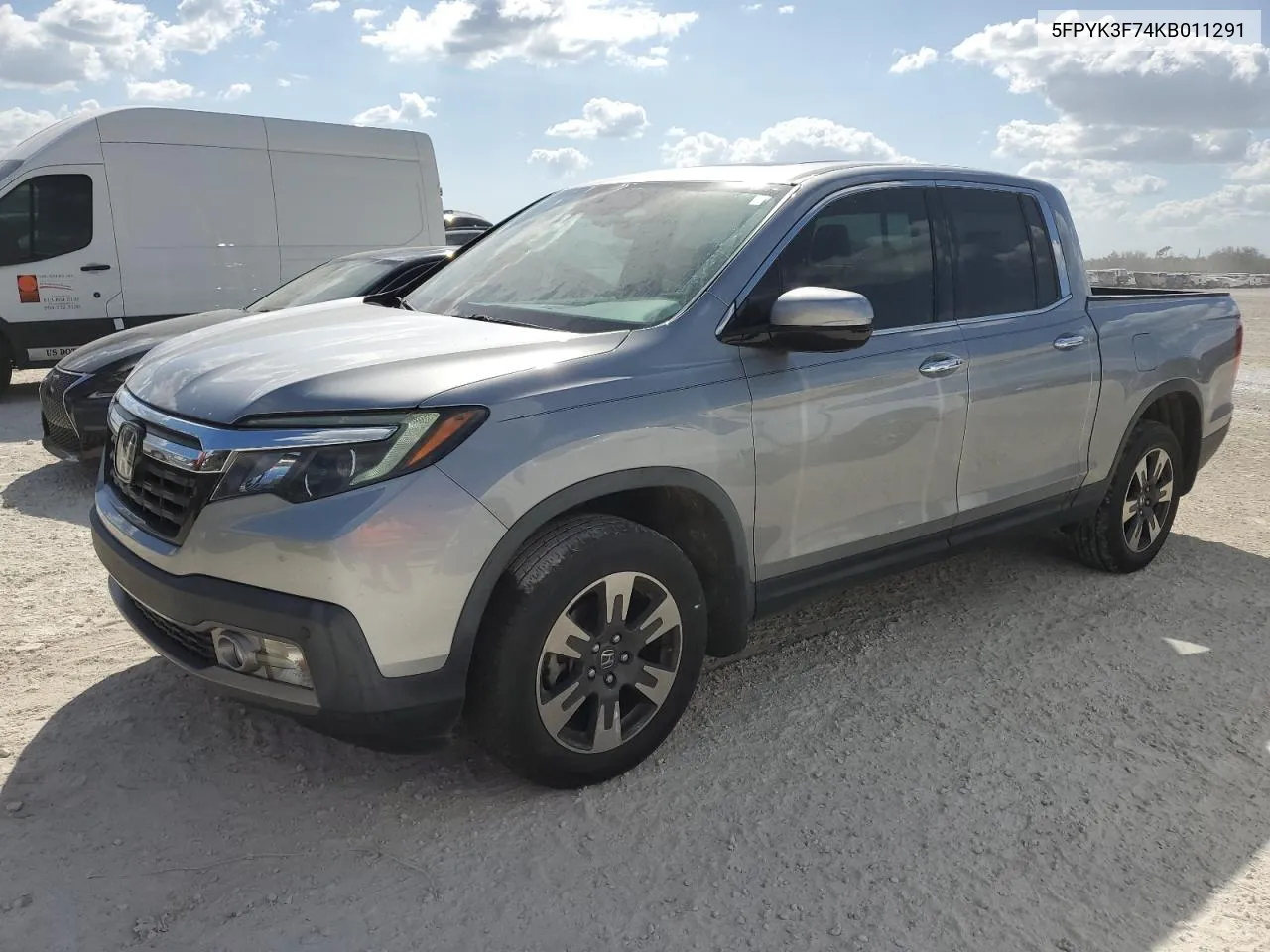 2019 Honda Ridgeline Rtl VIN: 5FPYK3F74KB011291 Lot: 77698014