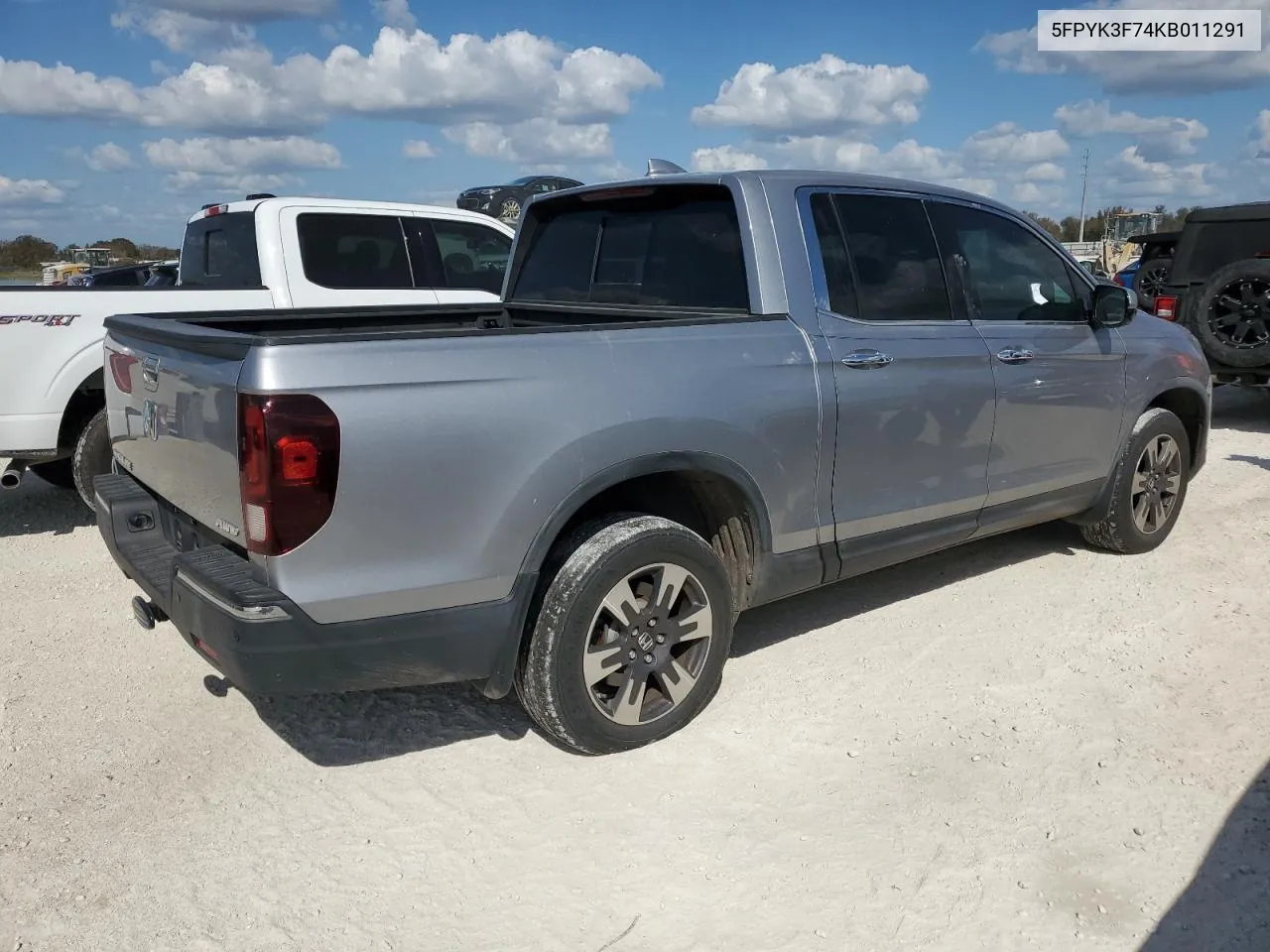 2019 Honda Ridgeline Rtl VIN: 5FPYK3F74KB011291 Lot: 77698014